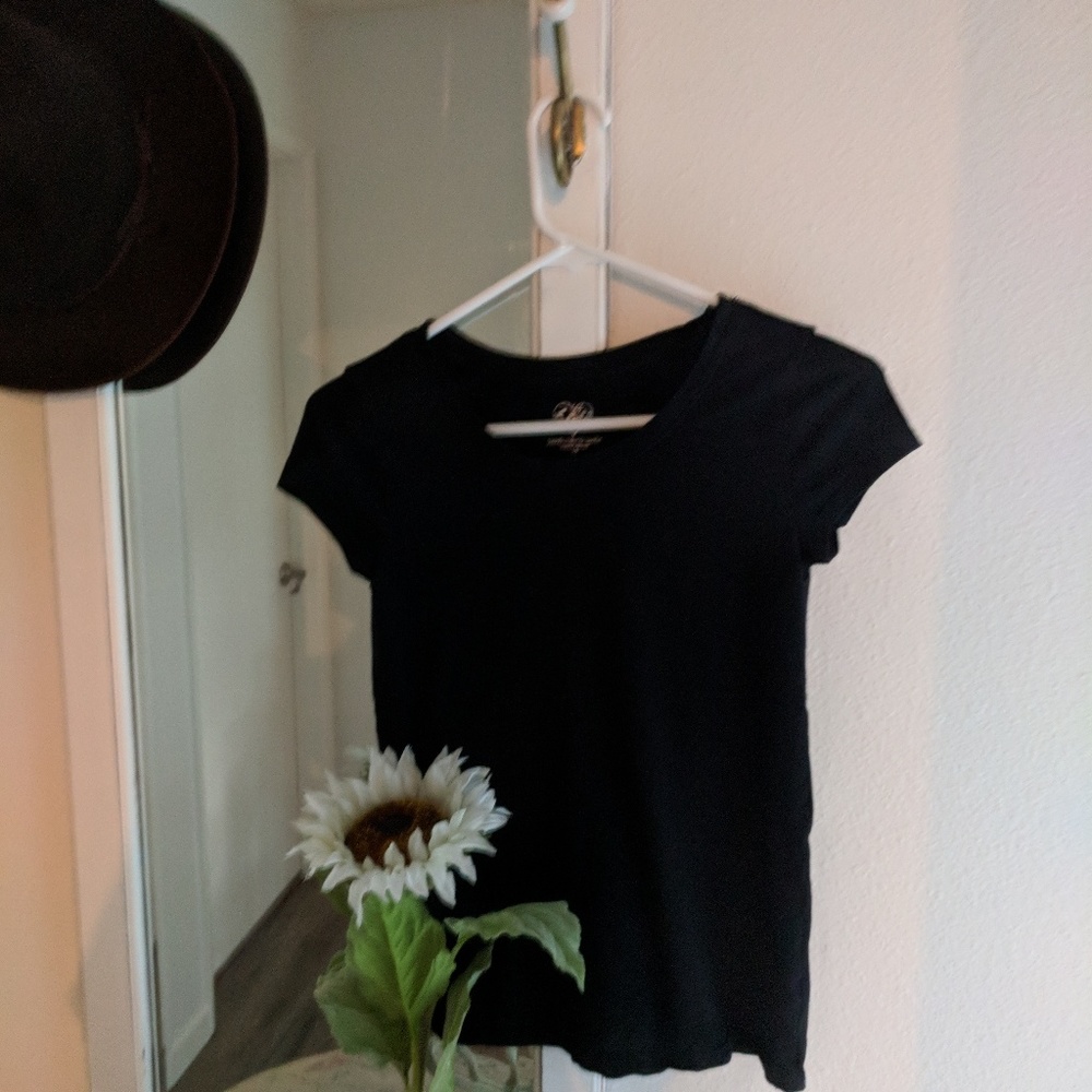 Justice casual black top